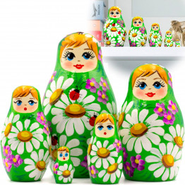 Матрешка в летнем сарафане с ромашками, лучший подарок, 5 в 1