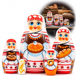 Матрешка в славянской народной одежде, деревянные игрушки, 5 шт