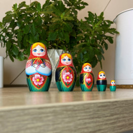 Матрешка в белорусском традиционном костюме, игрушки ручной работы