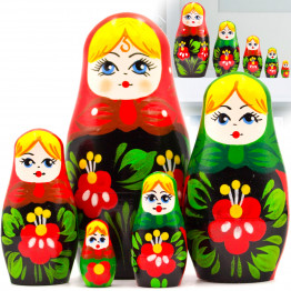 Матрешка в винтажном стиле (набор 5 шт)