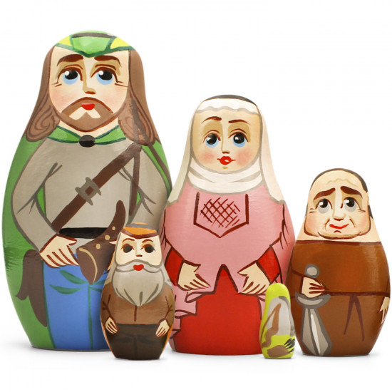 Матрешки Робин Гуд (набор 5 шт)