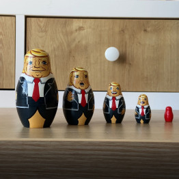 Дональд Трамп, уникальный набор матрешек, 5 шт
