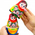 Матрешка с маргаритками в красном платке, коллекционная игрушка, 7 шт