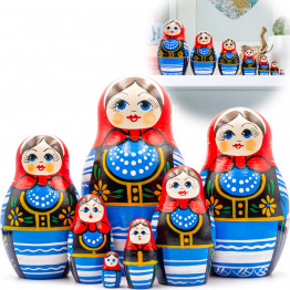 Матрешка в польском народном костюме (набор 7 шт)