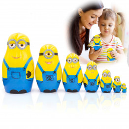 Матрешка Минионы, набор 7 шт (опт)