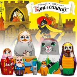 Набор матрешек «Кот в сапогах», 7 в 1 для игр и декора дома