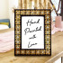 Фоторамка с соломенной инкрустацией в геометрическом стиле