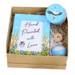 Подарочный набор «Беларусь» с ручной росписью, натуральное дерево