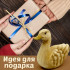 Деревянная фигурка-сувенир Утка, резьба по дереву, ручная работа