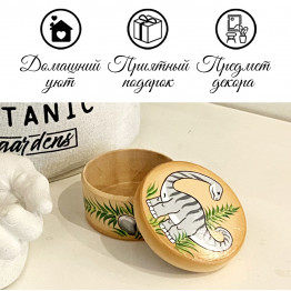 Деревянная шкатулка с Динозавром, коробочка для первого зубика, декоративная игрушка