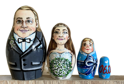 Портретная матрёшка на заказ